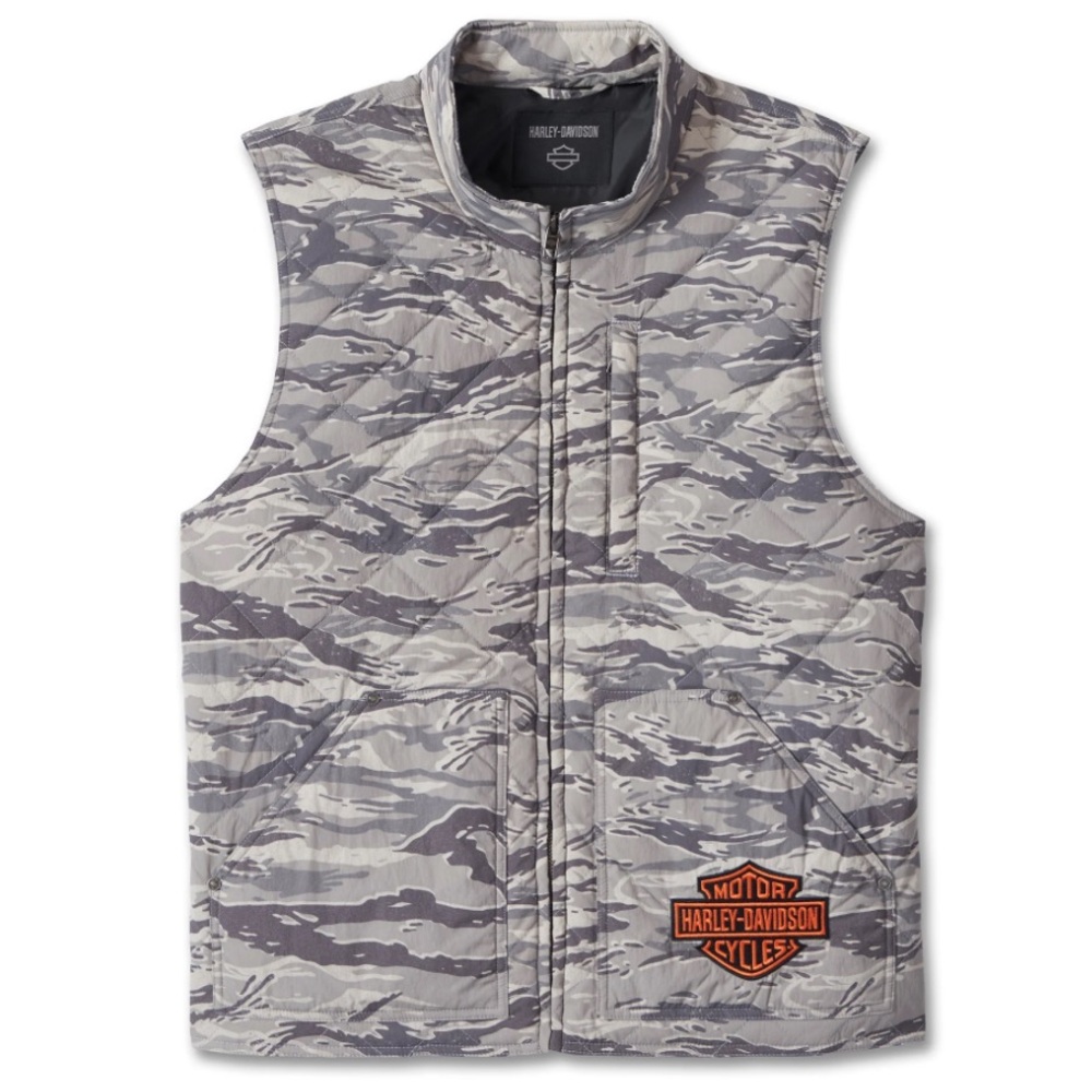 Harley Davidson Men's Screamin' Eagle Vest - Alpine Camo (Size: L)